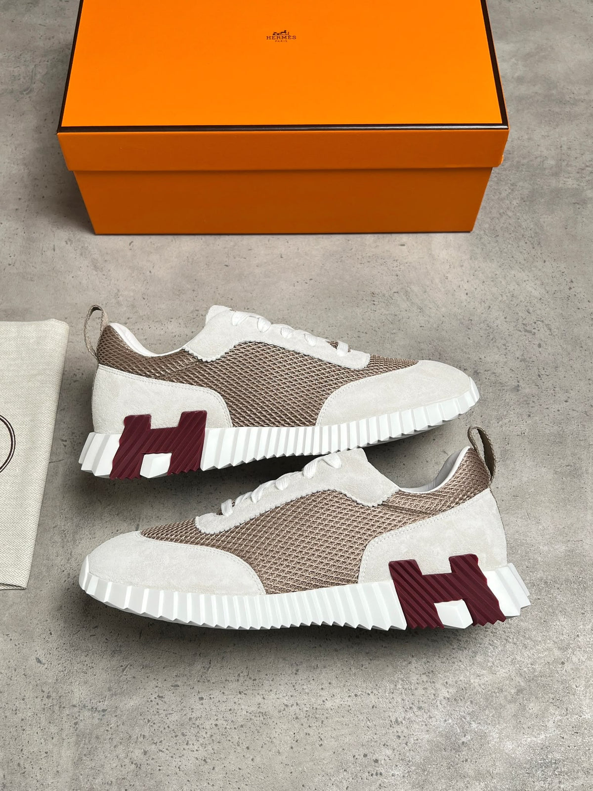 Hermz runners - Brown & grey