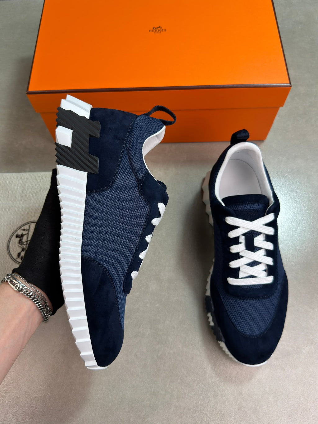 Hermz runners - Navy & black